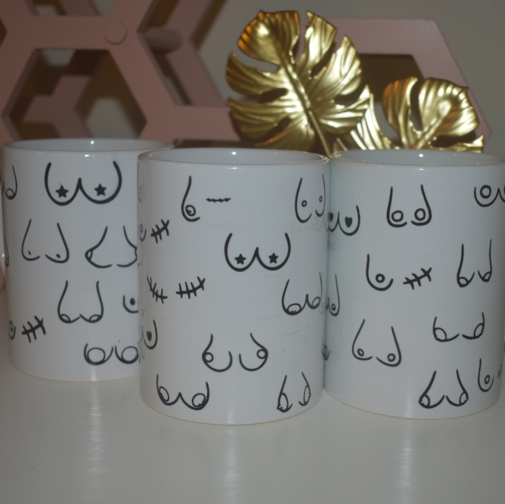 Breast cancer mugs